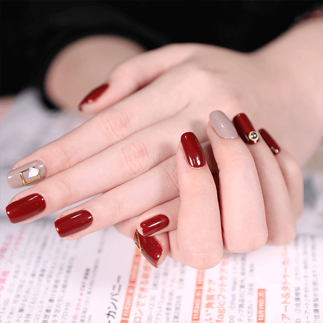 Esmalte de uñas de color rojo para Nail Art Beauty